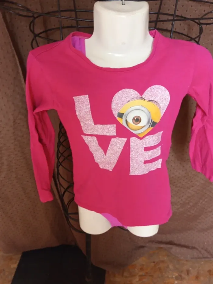 T-shirt lm mimions 4/5ans - photo numéro 2