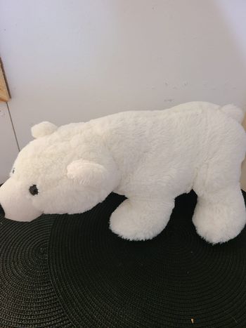 Peluche ours polaire blanc Logoprom CA CREDIT AGRICOLE
