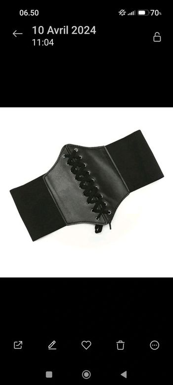 Ceinture gainante