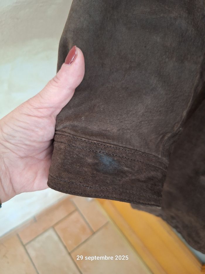 Veste cuir marron - photo numéro 6
