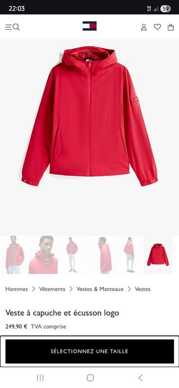 Veste coupe-vent homme 