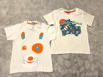 Lot de 2 t-shirts blanc imprimés - ZY Baby - 18/24 mois