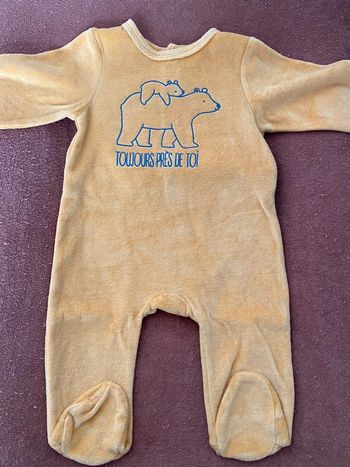 Lot pyjamas bébé en velours