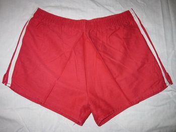 Short De Sport En Coton Taille 3 Rouge