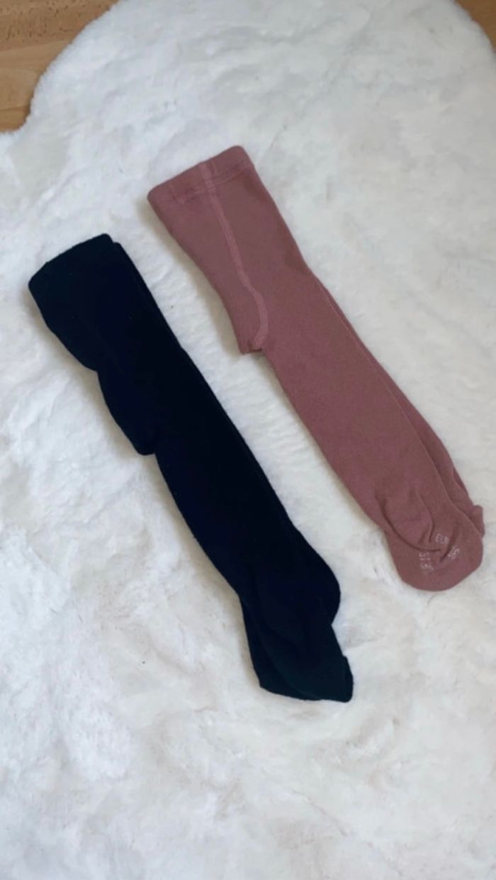 Lot 2 paires de collants 6/12mois