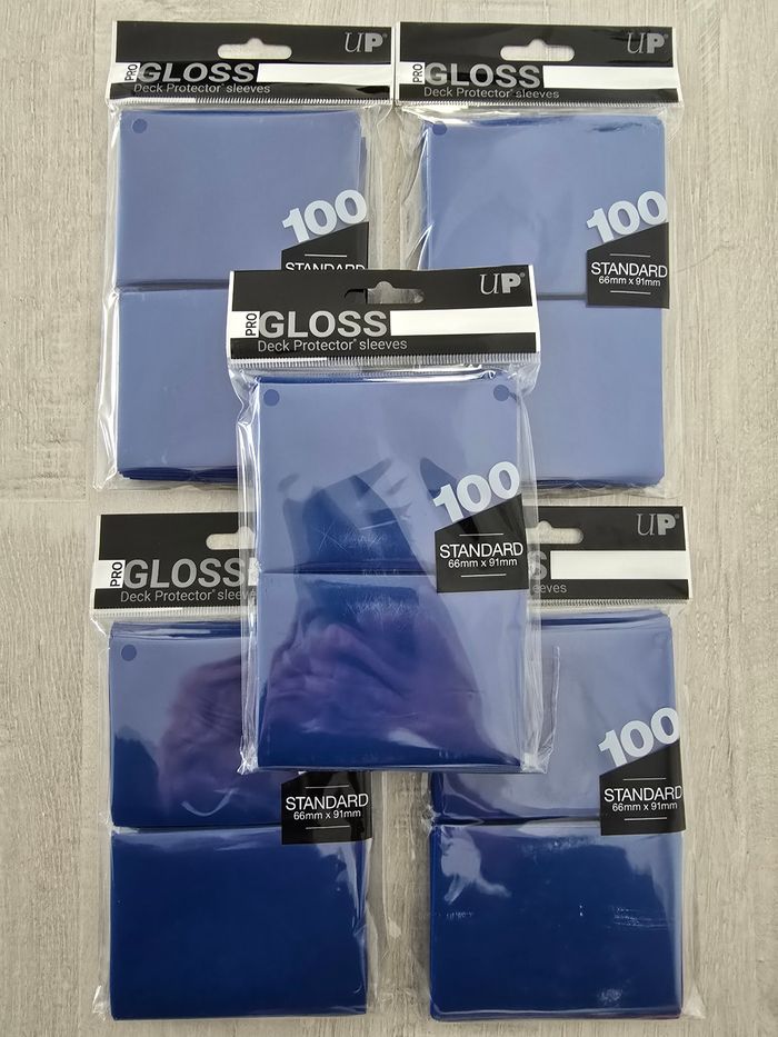 Lot de 500 Sleeves Ultra Pro Deck Protector Gloss Bleu