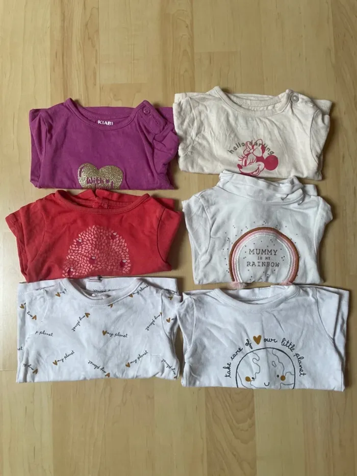 Lot 6 Tee shirt manche longue