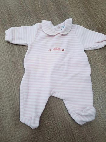 Pyjama velours Prénatal 1 mois comme neuf