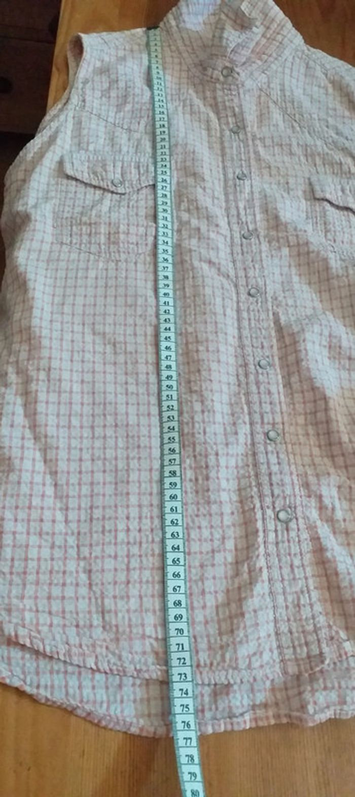 Chemise sans manches à carreaux - photo numéro 6