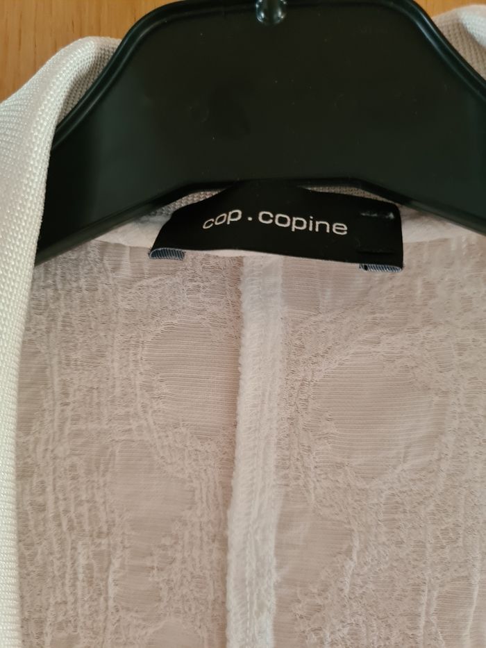 Chemise Cop Copine T40 blanc neuve - photo numéro 4