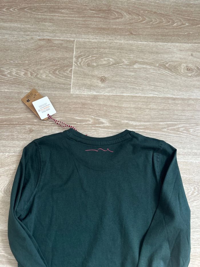 T-shirt à manches longues vert foncé Teddy Smith 8ans - photo numéro 4