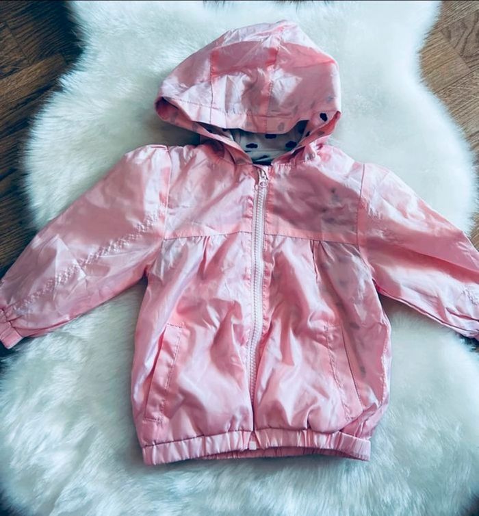 Veste coupe vent capuche imperméable kiabi 18mois - photo numéro 3