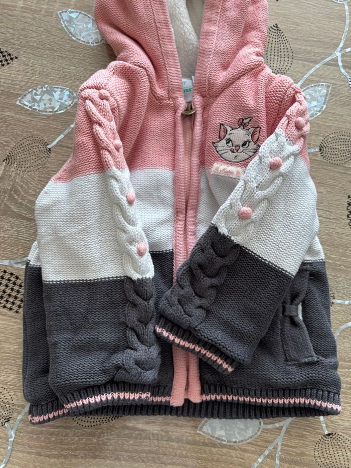 Gilet bébé fille à capuche - photo numéro 2