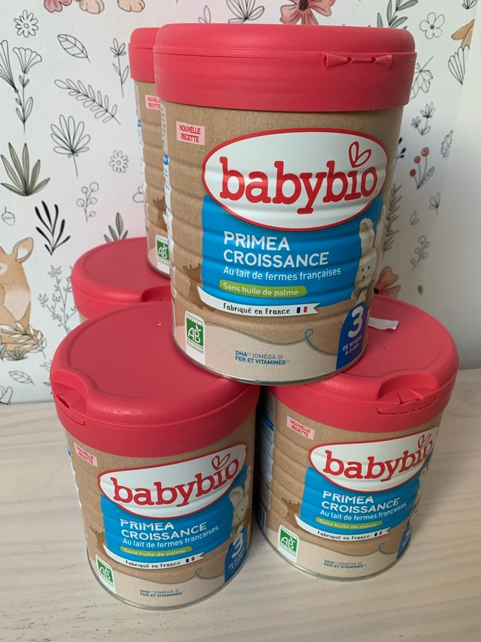 Lot de 4 boîtes neuves Babybio 3 eme âge - photo numéro 5