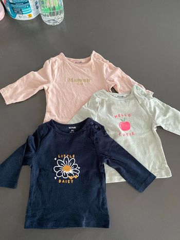 Lot de 3 t-shirt ml  kiabi 3 mois