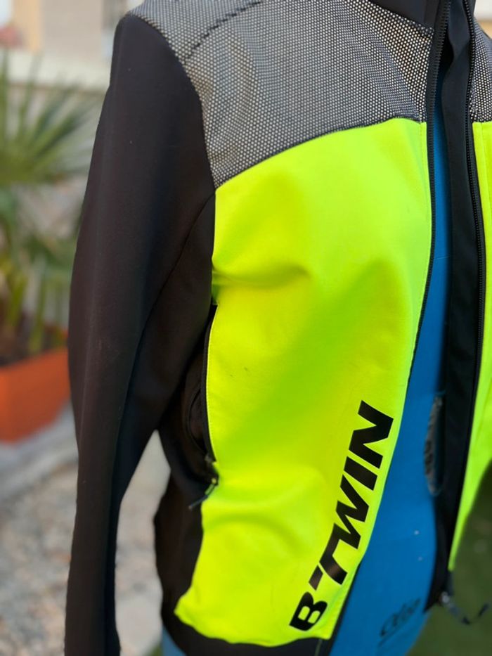Veste B’Twin - jaune/noir - taille S/36 -  en très bon état - photo numéro 3
