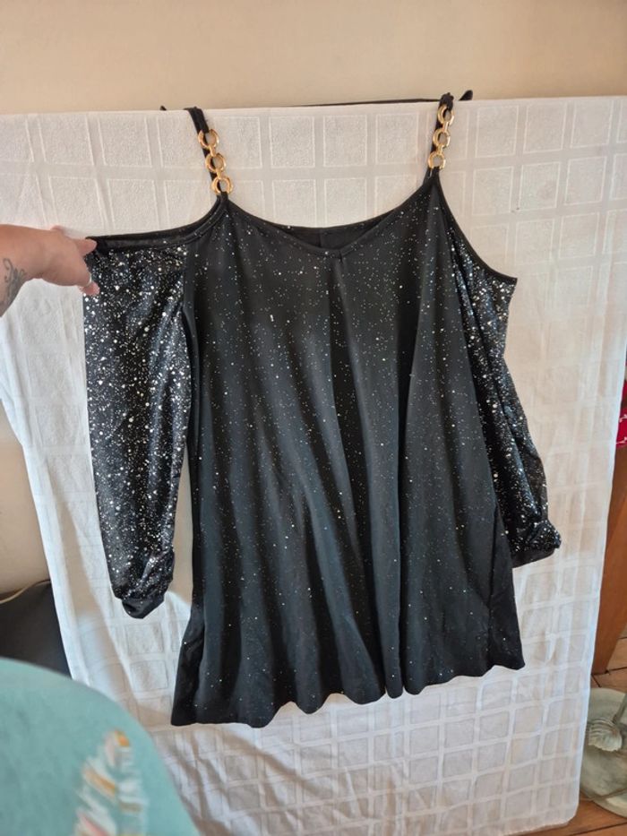 robe à paillettes shein taille 48