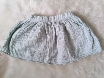 Jupe vert d'eau en gaze de coton Tape à l'œil taille 18 mois #espanolitinafille18mois