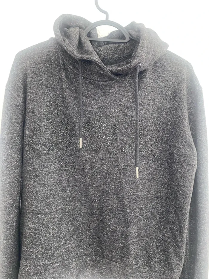 Sweat a capuche gris fonce Superdry - photo numéro 6