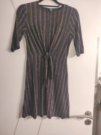 Robe multicolore à rayures Kiabi XS/14ans