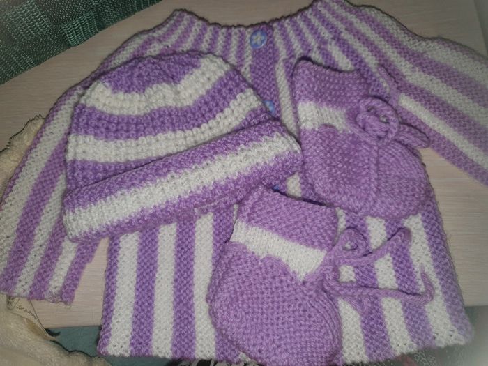 Panier cadeau Layette prema lilas et blanc - photo numéro 8