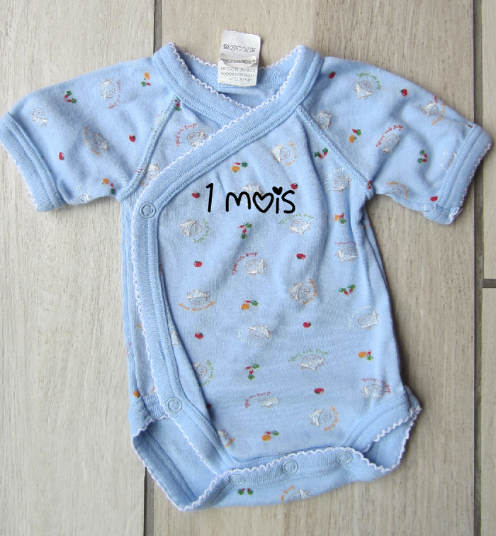 Lot de 2 bodies 1 mois - photo numéro 3
