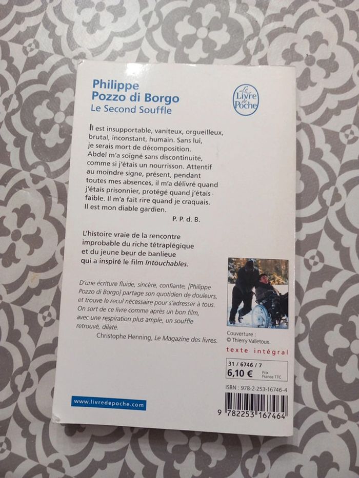 Livre de poche le second souffle - photo numéro 2