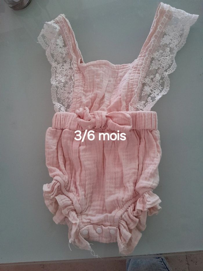 Salopette fille 3/6 mois