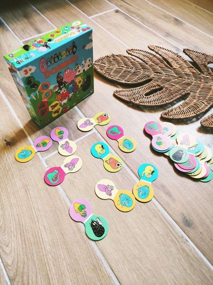 🍧Boîte de Jeu de dominos les Barbapapa marque Dujardin - photo numéro 2
