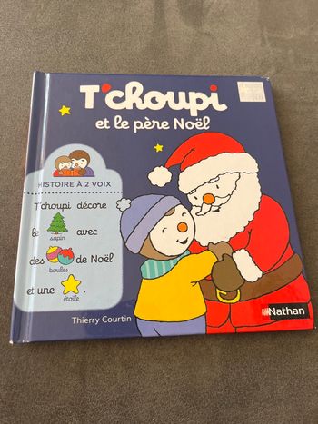 Livre bébé tchoupi t’choupi et le pere noel 