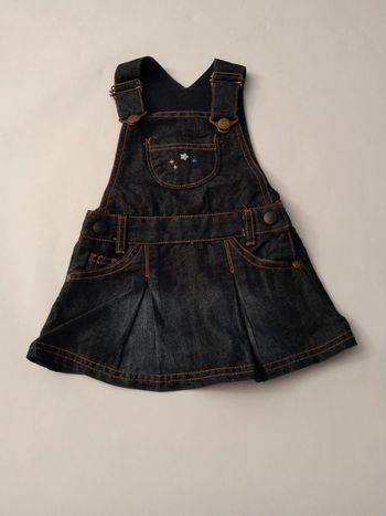 robe salopette en jean brut cadet rousselle fille 6 mois