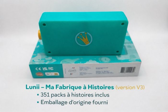 Lunii v3 vert 351 Packs histoires