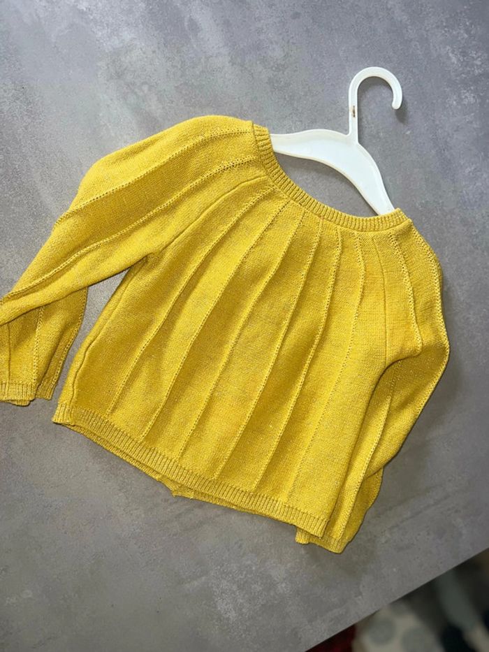 Gilet 24 23 mois 2 ans sergent major jaune à paillettes - photo numéro 2