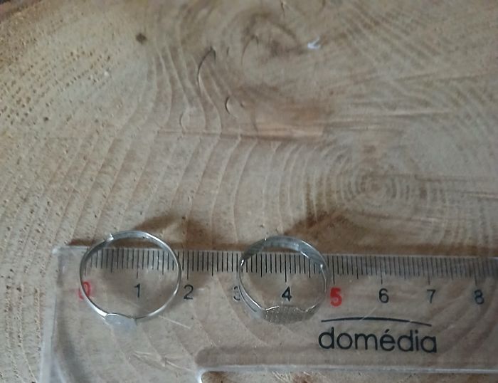 Lot de 44 socles de bague réglable argenté - photo numéro 5