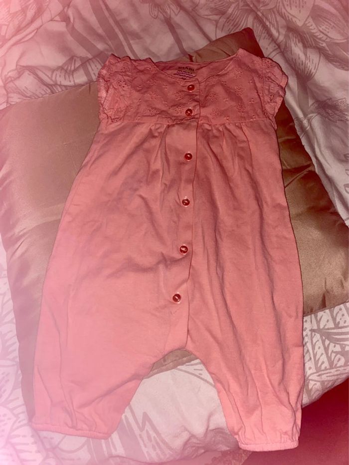 Combi-short rose bébé Kiabi 6 mois