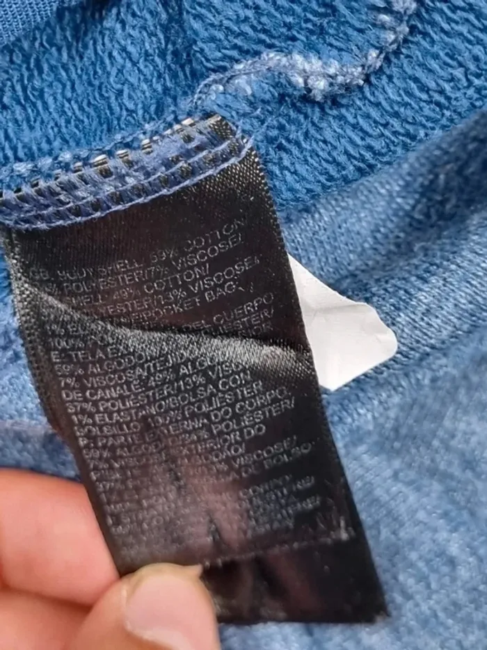 Gilet zippé à capuche The North Face bleu – Taille M Femme (mesures en photos) - photo numéro 9