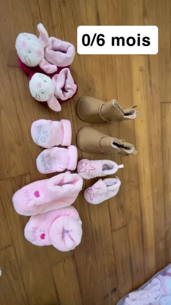 Paires de chaussons/chaussures