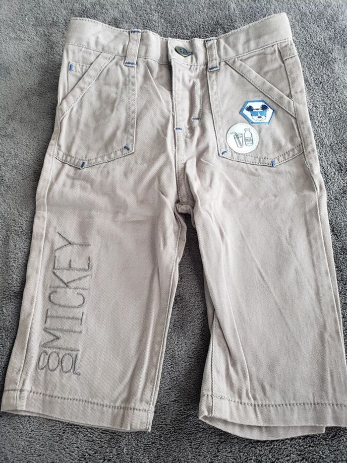 Jeans gris/marron