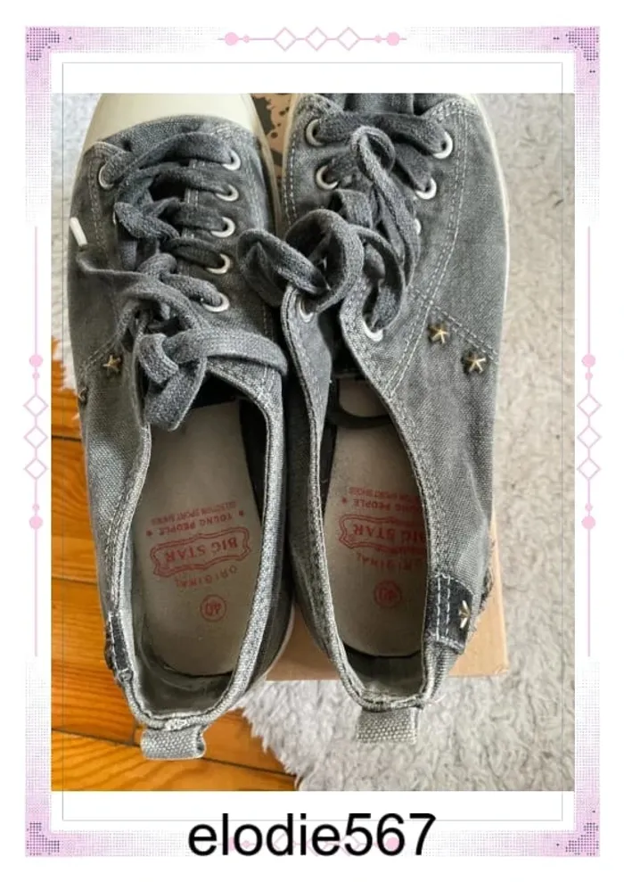 Baskets basses en toile - photo numéro 2