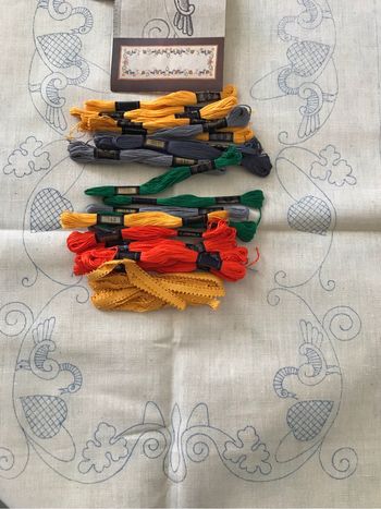 Kit broderie chemin de table