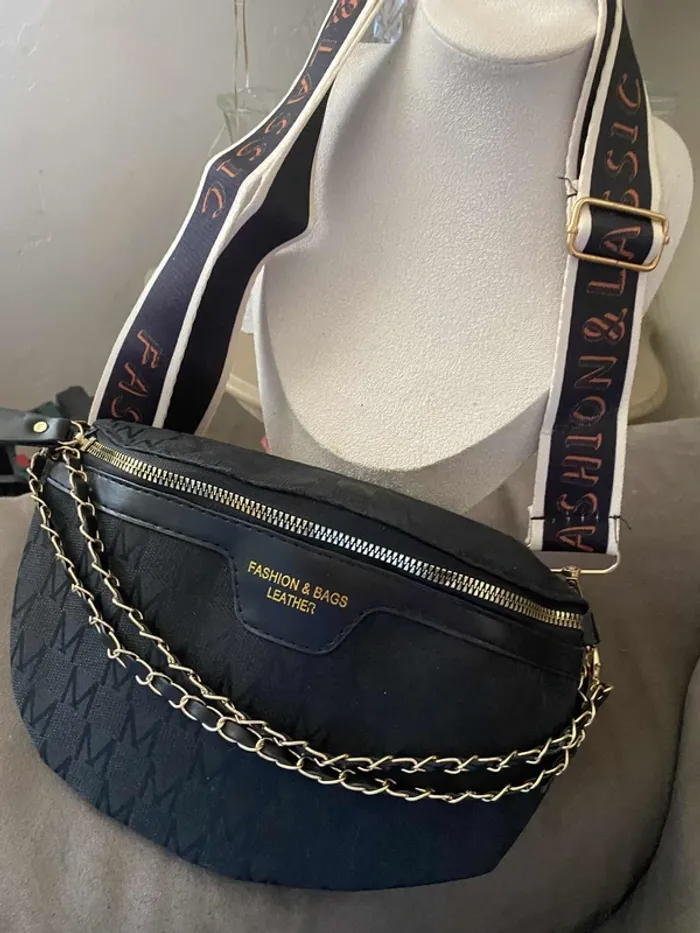 Sac banane noir tendance - photo numéro 4