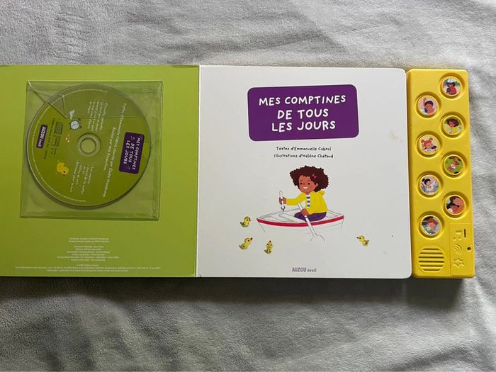 Livre musical avec CD Mes comptines de tous les jours, Auzou - photo numéro 3