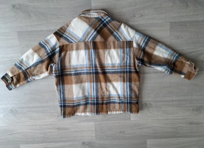 Veste chemise à carreaux Zara - photo numéro 3