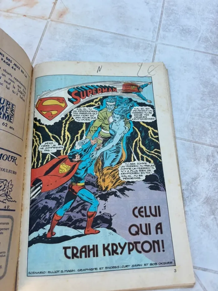 Superman Poche n°8 - BD vintage en très bon état - photo numéro 3