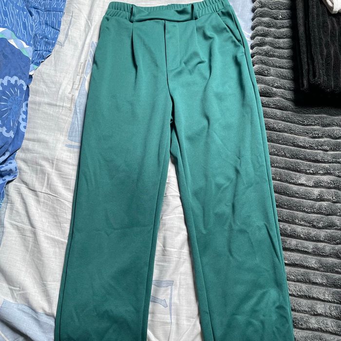 Pantalon habillé vert