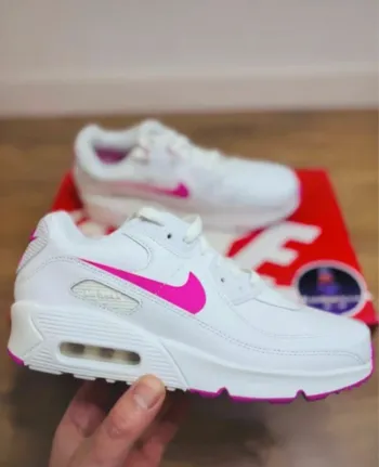 Nike Air Max 90 LTR White Laser Fuschia Taille 38