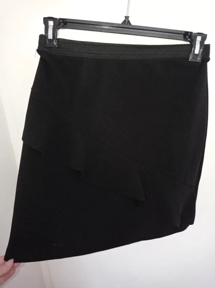 Jupe femme élastique noir