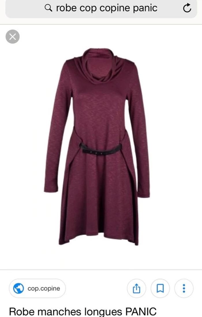 Robe manches longues Cop Copine modèle PANIC Taille S - photo numéro 4
