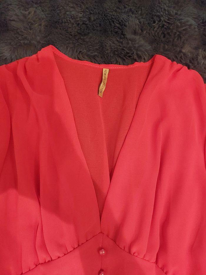 Robe rouge fluide - photo numéro 4