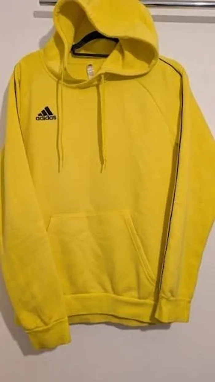 ADIDAS hoodie jaune "pop" - Taille m - état nickel